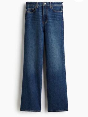 H&M BOOTCUT HIGH JEANS dark denim size 10 EUC everyday casual date night